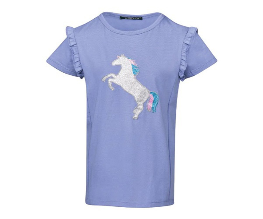 Dublin Childs Alana Glitter Horse Print Short Sleeve Shirt - Childs 8 image 0